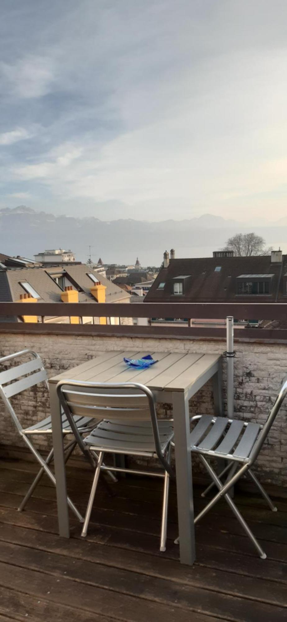 Beauregard Attique Lägenhet Lausanne Exteriör bild